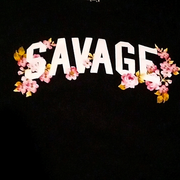 Modern Lux Black "SAVAGE" tee - Picture 2 of 4